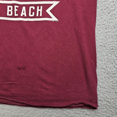 Sublime Long Beach Shirt Mens Medium Red Short Sleeve Crew Neck - Picture 6 of 12