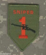 DAESH WHACKER US ARMY 1ST INFANTRY DIVISION BIG-RED vel©®⚙ INSIGNIA: SNIPER