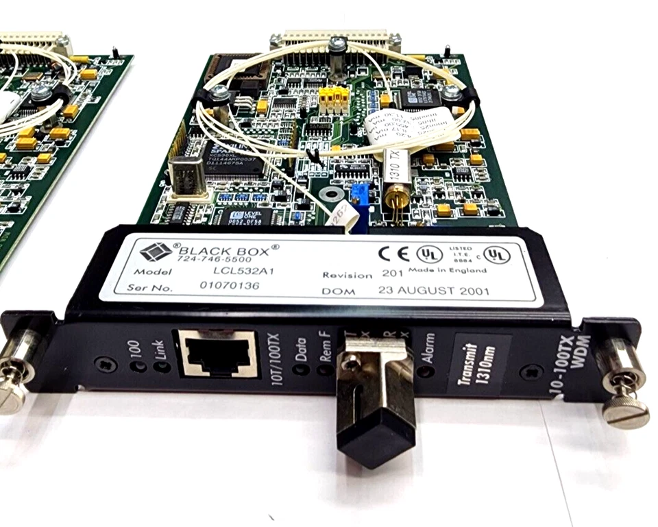 (SET) BLACK BOX LCL532A CITYLIGHT 10/100MBPS ETHERNET WDM TRANSCEIVER CARD *B2 - Image 4 of 4