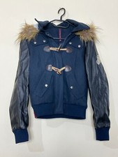 Henleys Blue Quilted Hooded Jacket New Women's Size S Small