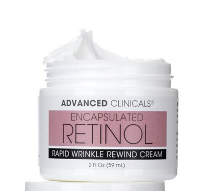 Crème Anti-rides Advanced Clinicals Rétinol Encapsulé – 59 Ml – Sans Parfum – Neuf – USA