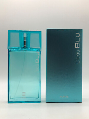 Ajmal L eau Blu Men Parfum Spray 3.0 oz New In Box
