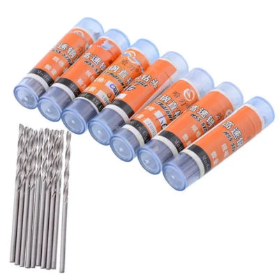 10x Mini HSS Drill Bit Set Twist Drill Bits For Steel Plastic Wood Drilling New