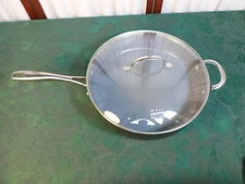 12" Well Equipped Kitchen Double Handled Chicken Fryer w/Handled Glass Lid