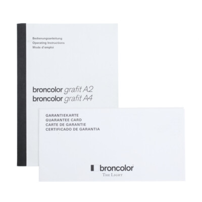 BRONCOLOR GRAFIT A2 A4 GENERATOR USER MANUAL INSTURCTIONS / EX++