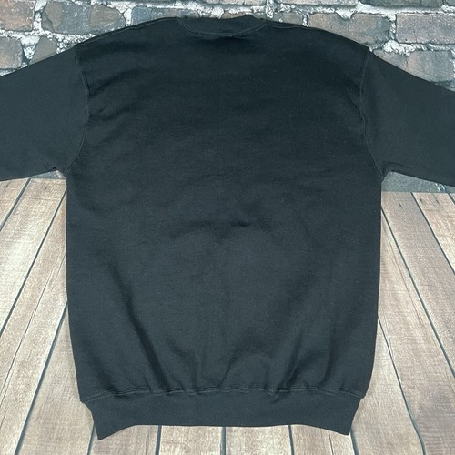 Vintage Russell Athletic Blank Crewneck Sweatshirt Made in USA Black Size Large - Picture 7 of 7