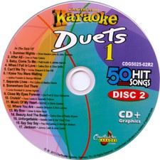 DUETS KARAOKE CHARBUSTER CD G 5025-2 Linda Ronstadt,Natalie Cole Nat King Cole