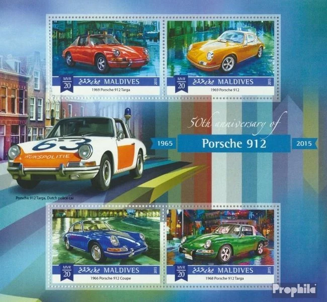 Briefmarken Malediven 2015 Mi 5885-5888 Kleinbogen (kompl. Ausg.) postfrisch Aut - Bild 1 von 1