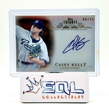 Casey Kelly 2013 Topps Tribute Orange /25 #TA-CKE Certified On Card Auto