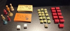 1936 Monopoly Game Pieces DICE, CARDS, PAWNS, HOUSES, HOTELS