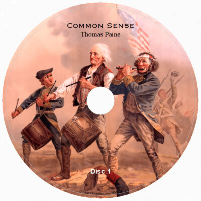 COMMON SENSE by Thomas Paine 3 AudioCD Unabridged English fight for independence