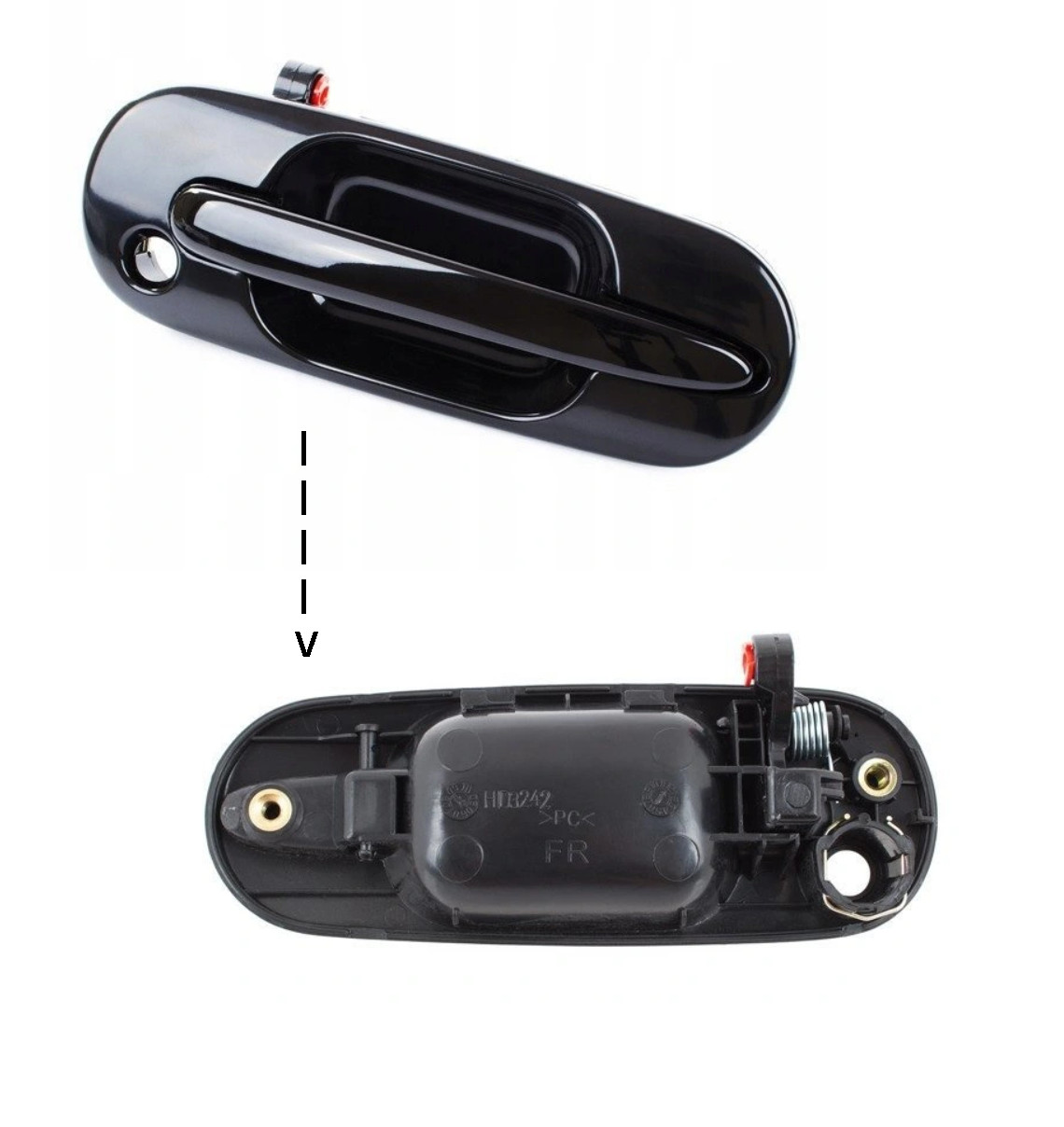 Poignée de porte extérieure droite avant pour Rover 420 haute durabilité