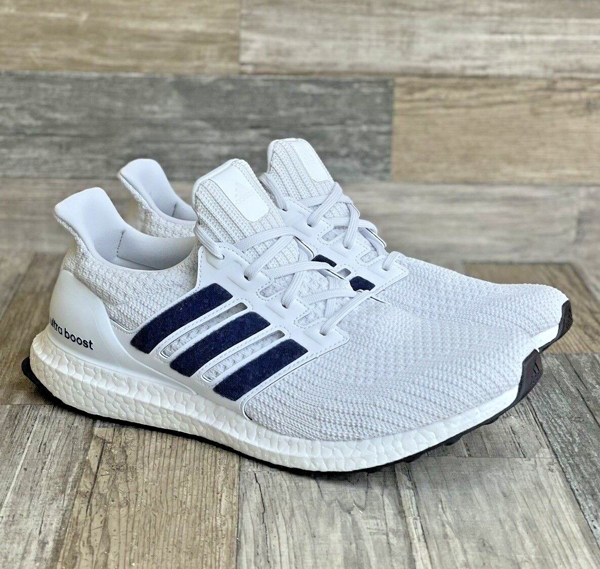 Adidas Ultraboost 4.0 DNA Men's Sizes White Blue Running Shoes | eBay