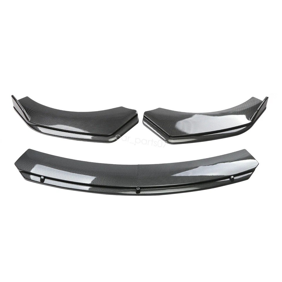 For Chevrolet Cruze UNIVERSAL Front Bumper Lip Spoiler Splitter Carbon Style Foto 3 de 4