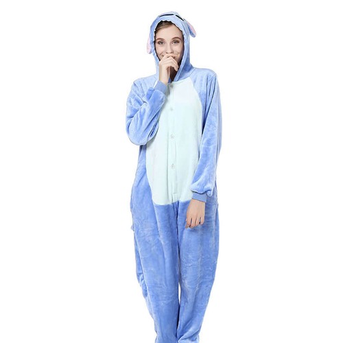 Onesie Kigurumi Kid & Adult Size Hooded Jumpsuit Pajamas One-Piece Winter Cloth - Picture 17 of 29