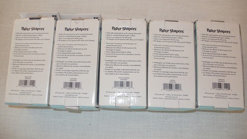 Paper Shapers Five Large 5.5 In. Punches Arrows Baloon Punctuation Cupcake Drops - Picture 2 of 4