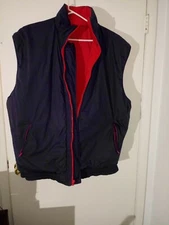 Mens US Bull Reversible Puffer Vest Red & Blue Warm XL