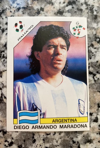 FIGURINA CALCIATORI PANINI WORLD CUP STORY SONRIC'S N°224 ARGENTINA MARADONA 90