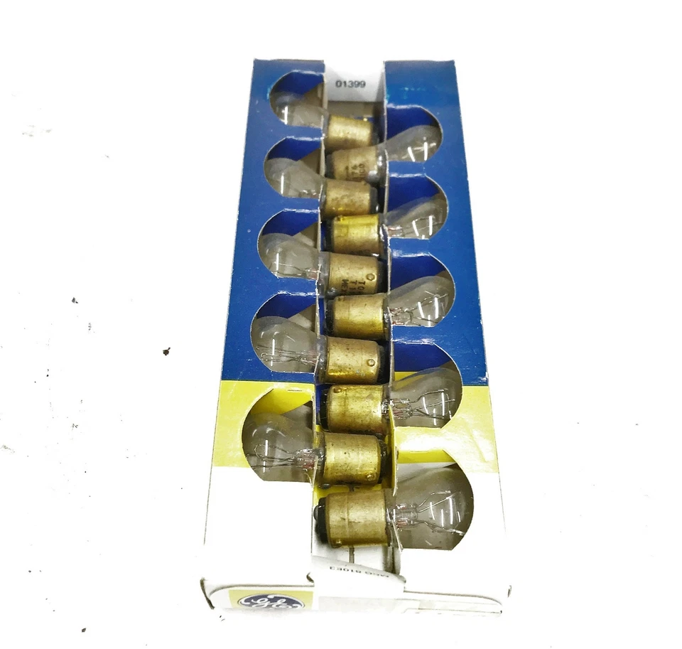 Bombilla automotriz miniatura General Electric GE 1176 [Lote de 10] Nueva de Lote Antiguo Foto 3 de 4