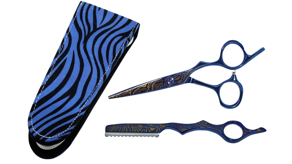 e-kwip Ocean Safari Set: Haarschere (5,5“) + Metallrazor SALE