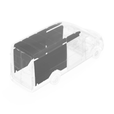 Legend Fleet Solutions DuraTherm Wall Liner White For Ford Transit 148'' EXT
