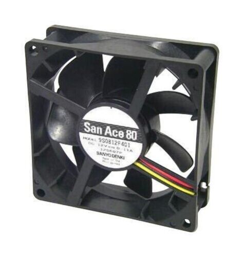 Axial FAN, 80MM, 12VDC, 32.8CFM, 24DBA, DC Axial Fans 9S0812F401