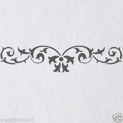 wall stencils border stencil pattern 067 reusable template for diy wall decor 888426003658 ebay