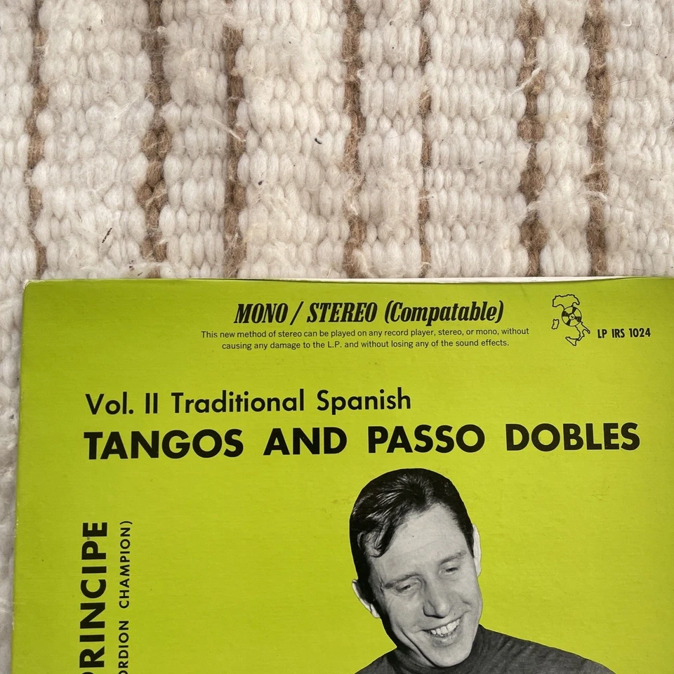 LP Peppino Principe Tangos Passo Dobles IRS 1024 Accordion Spanish Vol II - Image 2 of 4