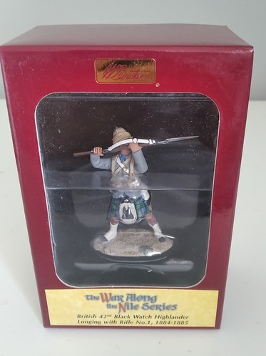 W. BRITAIN THE NILE SERIES LOT 3 BRITISH 42nd BLACK WATCH HIGHLANDER + 1 FUZZY - Imagen 4 de 5