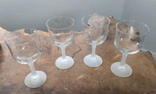 Ritz Frost Stem 10.5oz Wine Goblets Wheaton Fine Glass House w/ Box Set Of 4