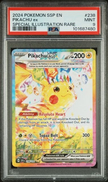 2024 Pokémon Surging Sparks Pikachu EX #238 Special Illustration