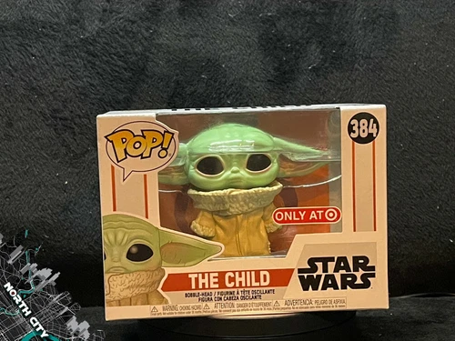 Funko Pop #384 The Child (Concerned) (Star Wars Mandalorian) w/ protector