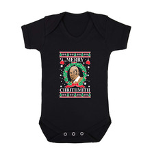 MIKE TYSON MERRY CHRITHMITH BABYGROW CHRISTMAS BOXING FESTIVE FUNNY GIFT