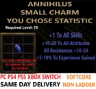 ✅PC PS4 PS5 XBOX SWITCH ✅ Annihilus Anni charm Diablo 2 Resurrected Items D2R