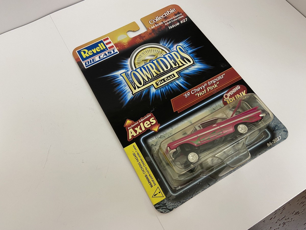 レアRevell '59 Chevy Impala Lowriders インパラ Rare REVELL LOWRIDERS 59 CHEVY IMPALA Hot Pink 1:64 NEW #33