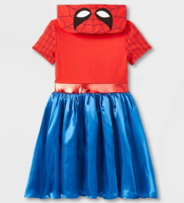 spiderman dress NEW Marvel Girl's Spider-Man Cosplay Dress Red/Blue Size XXL