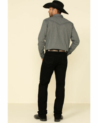 CODY JAMES MEN'S BLACK NIGHT RIDER STRETCH STACKABLE STRAIGHT JEANS 36X32
