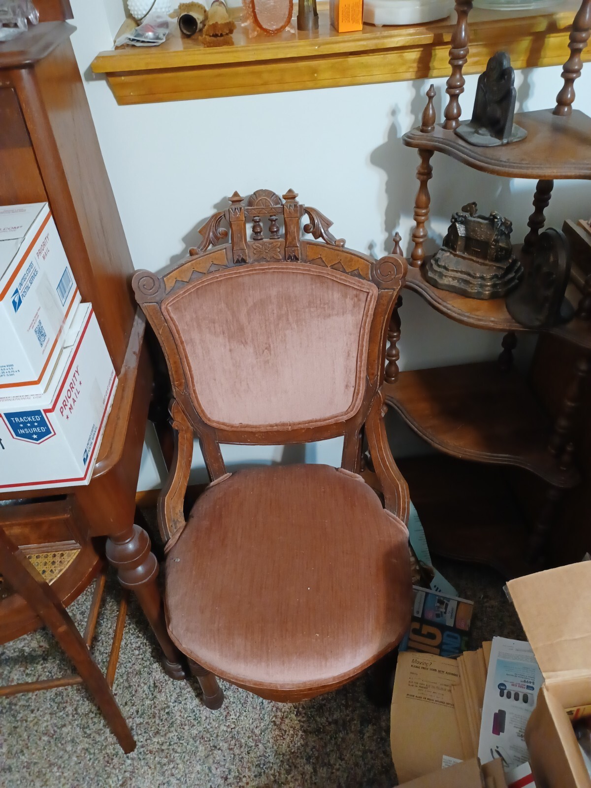 Victorian Eastlake Period Walnut Parlor Set All Hand Made eBay