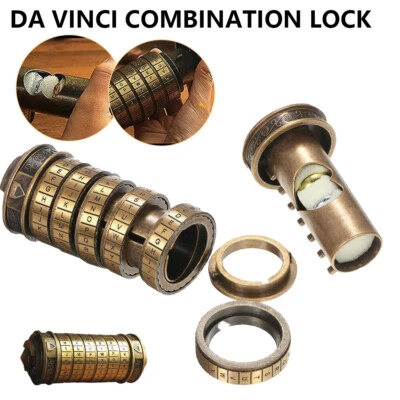 MARKENLOS Da Vinci Code Cryptex Puzzle Boxen Romantische Weihnachten Geschenk Bronze DHL