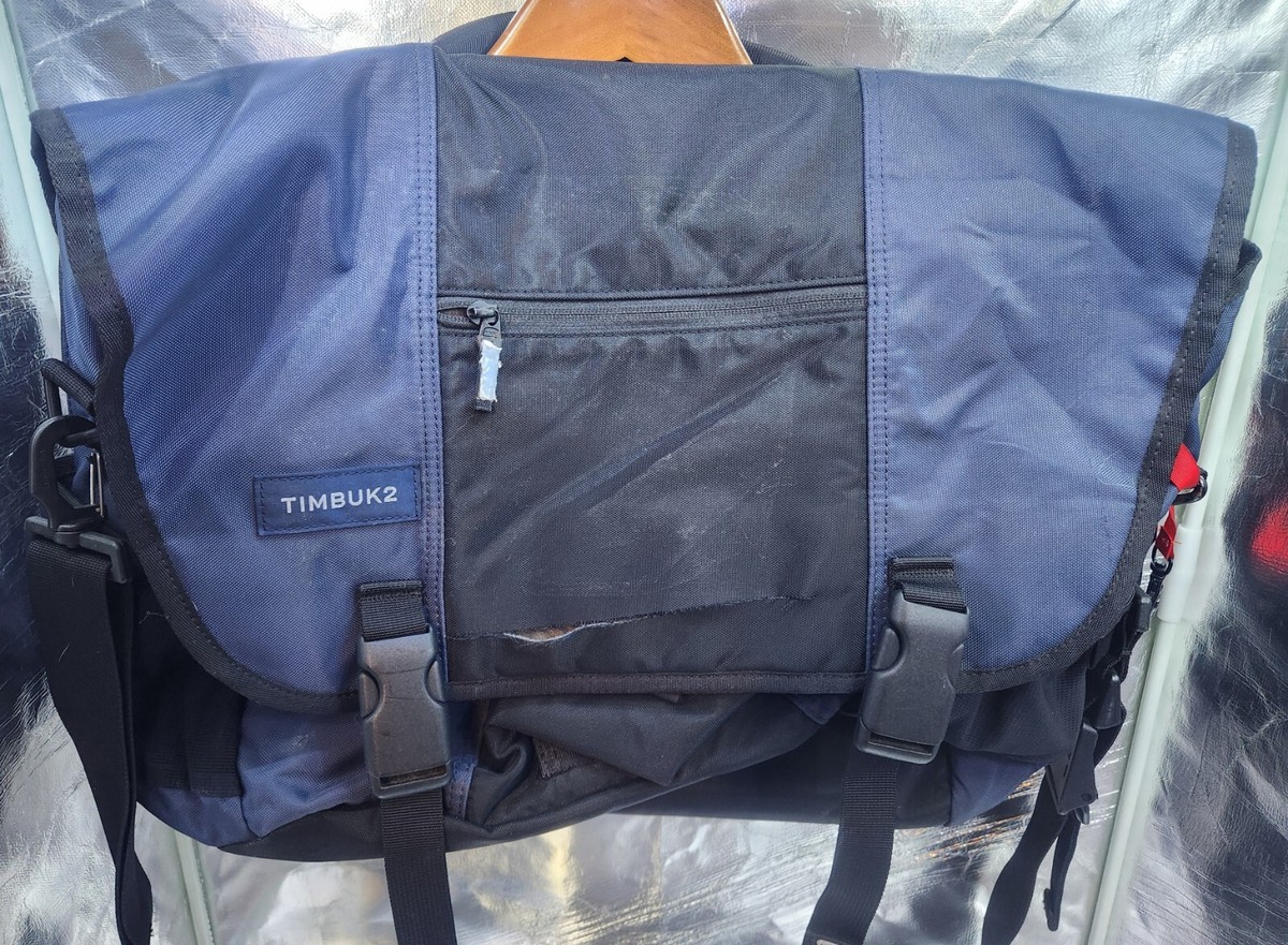 TIMBUK2 COMMUTE NOTEBOOK MESSENGER BAG BLUE/BLACK (MEDIUM