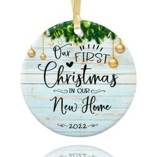 New Home Ornament 2022: First Christmas in Our New Home 2022, Our First Home ...