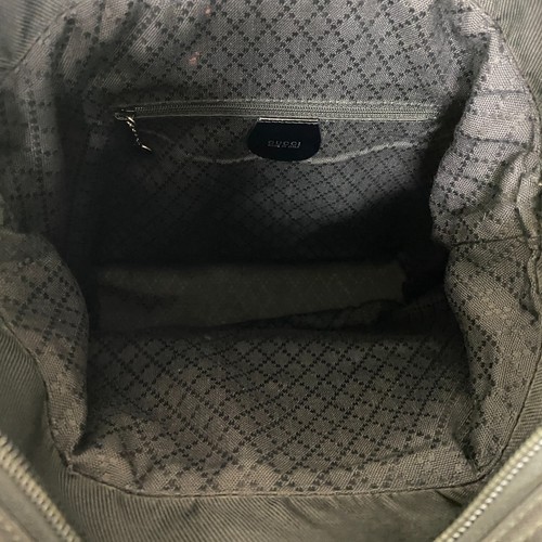 Auth Gucci Tote Handbag Bamboo Plain Black 000 1998 0508 Nylon From Japan 241022 - Picture 11 of 24