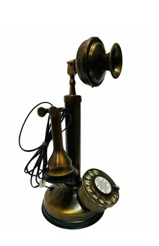 ROTARY DIAL CANDLESTICK Beautiful Home wear Landline Telephone - 第 3/12 張圖片