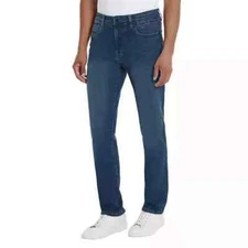 Men's Kenneth Cole Straight Fit Stretch Jeans Med Blue 38x34 - NWT!
