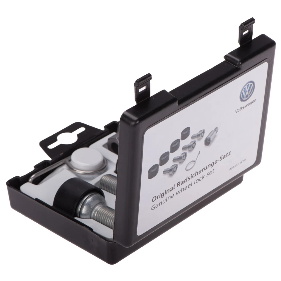 Juego de pernos de bloqueo de rueda bloqueables originales 000071597D para VW Volkswagen Jetta 2019-2020 Foto 4 de 4