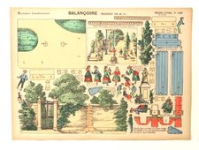 Imagerie D  Epinal No 1021 Balan oire, Moyennes Construction toy paper model