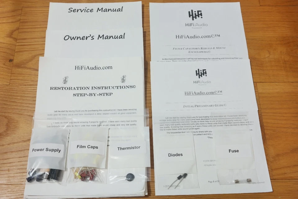 Heathkit AA-32 amp restoration kit upgrade recap capacitor rebuild repair - Image 2 of 4