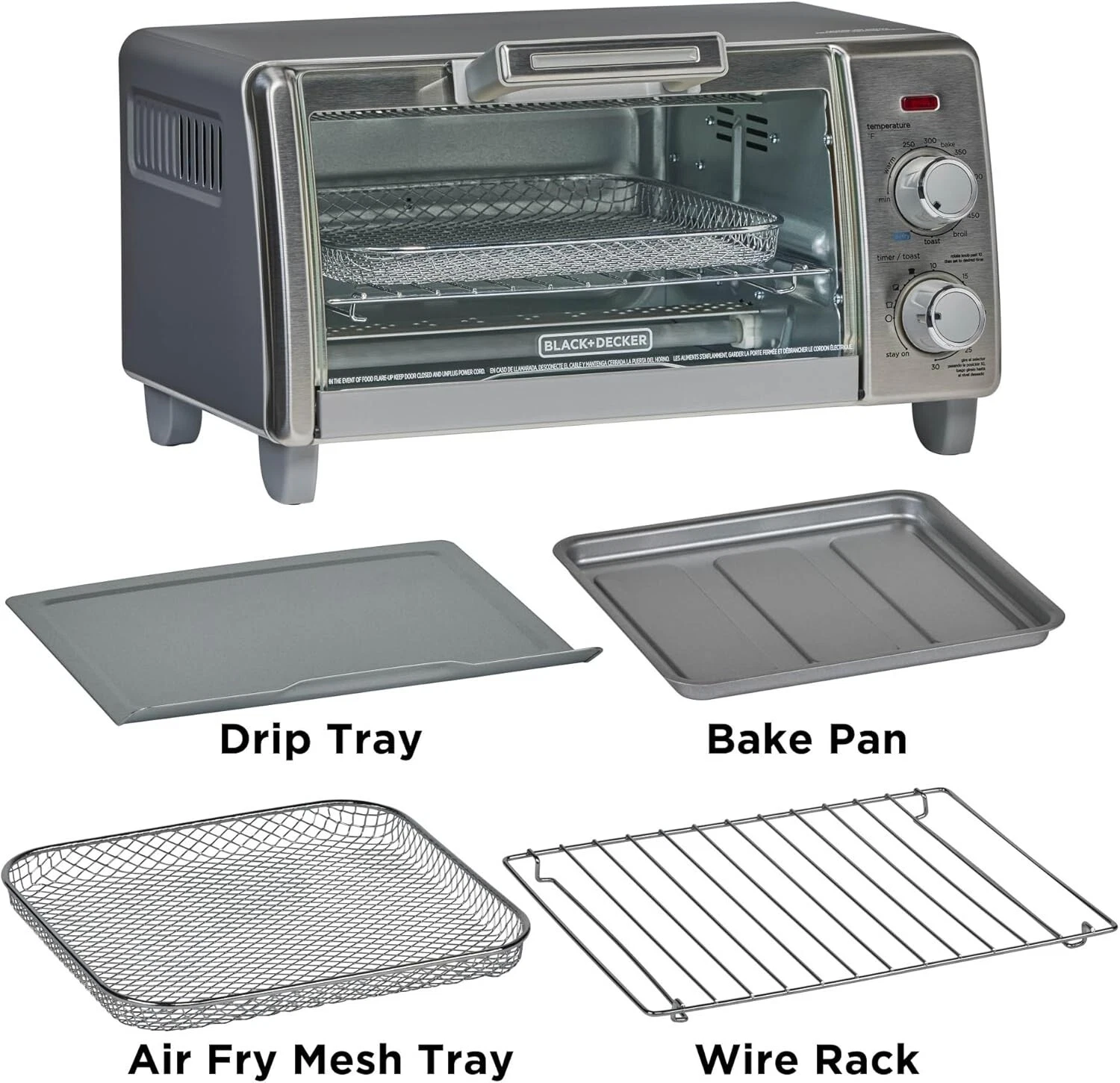 BLACK+DECKER 4-Slice Crisp 'N Bake Air Fry Toaster Oven **MSRP: 99.99
Opens in a new window or tab