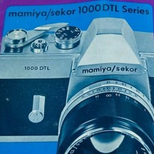 Mamiya 1000 DTL Guide Camera Instruction Manual Vintage