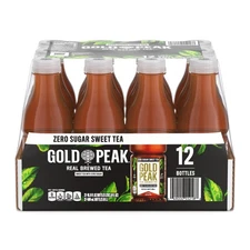 Gold Peak Zero Sugar Sweet Tea Bottles, 16.9 fl oz, 12 Pack
